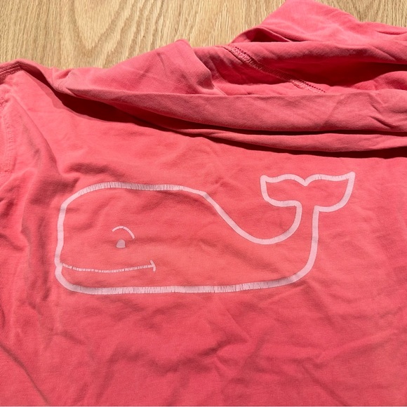 Large Coral Vineyard Vines Hooded Longsleeve - Picture 6 of 8